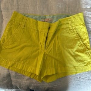 J.Crew yellow shorts
